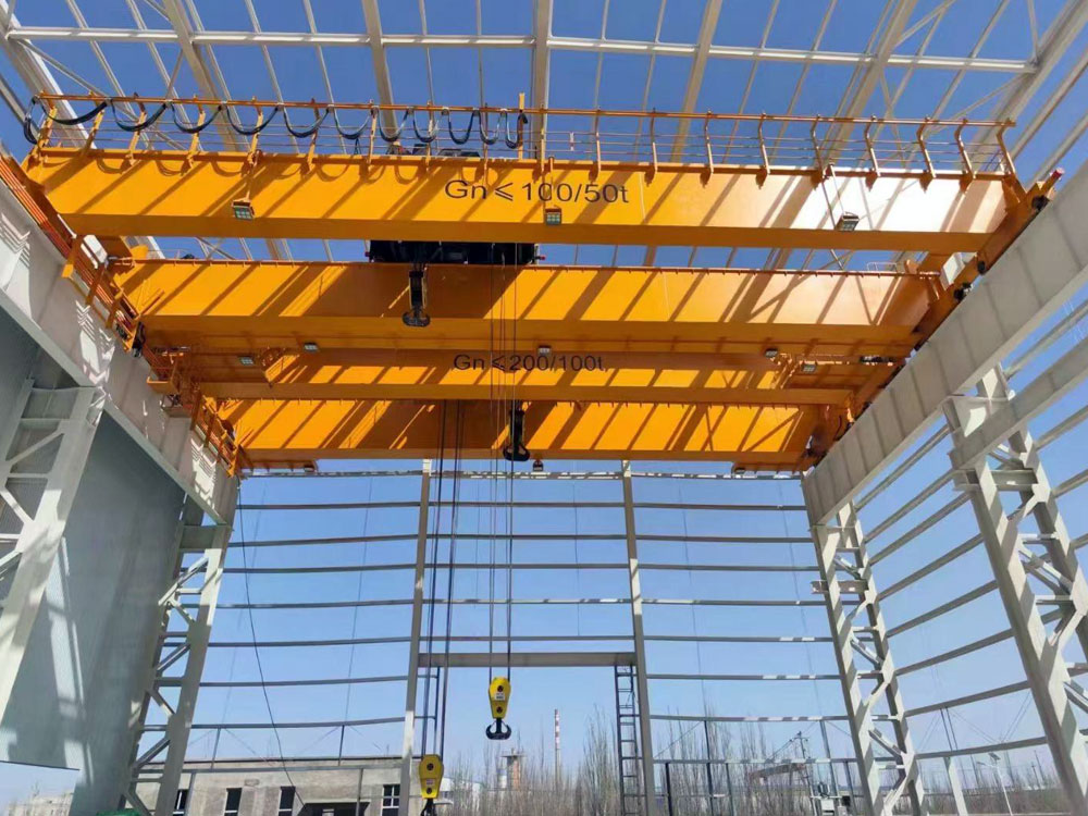 QD型欧式双梁桥式起重机200吨和100吨